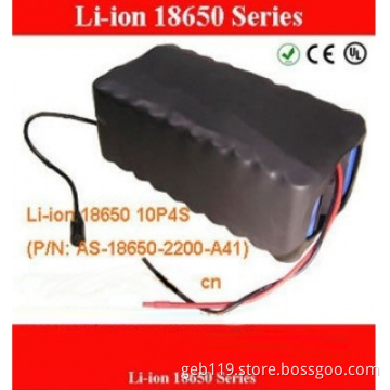 Rechargeable 14.8v 20ah 18650 lithium battery pack for power tools